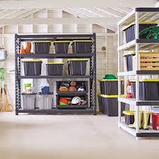 How to build a portable garage storage shelves. Diy Garage Shelves The Home Depot