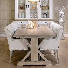 Hoxton Rustic Oak Trestle Dining Table Farmhouse Dining Room Table Rustic Dining Room Farmhouse Dining Room