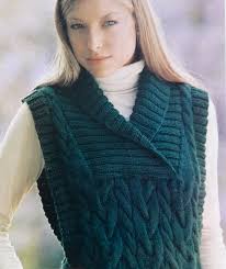 Patrón para tejer un chaleco con torzadas a dos agujas | iknitts.com