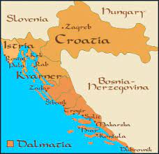 The map is showing croatia and the surrounding countries with international borders, islands, the national capital zagreb, major cities, main roads, railroads and airports. Dalmatian Coast Croatia Travel Guide Information With Photos