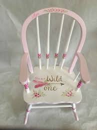 Hand Painted Rocking Chair Girls Rocking Chair Child S Etsy