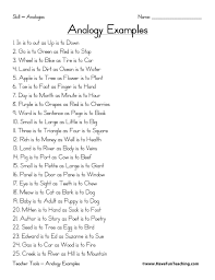 Analogy Worksheets For Middle School Analogy In 2020 Word Analogies Analogy Analogies Anchor Chart