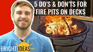 Folge deiner leidenschaft bei ebay! The 5 Do S Don Ts When Using A Fire Pit On A Wood Deck Sunnydaze Decor