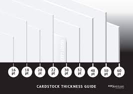 With a variating thickness corresponding to different thicknesses. A Guide To Paper Types And Sizes Pgprint