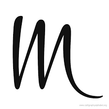 Calligraphy Alphabet Cursive M Tattoo Lettering Calligraphy Alphabet M Tattoos