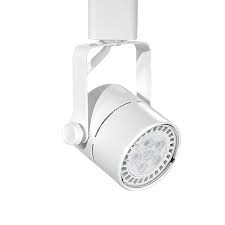 Led White Mini Round Track Light Fixture Head Warm White Gu10 Mr16 120volt Bulb