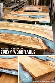 Epoxy Wood Table Epoxy Wood Table Resin Countertops Wood Resin Table