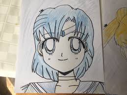 Instead of those dull, thin pencil lines, you'll have very dark and bold lines. Sailor Moon Drawings A Manga Drawing Art On Cut Out Keep