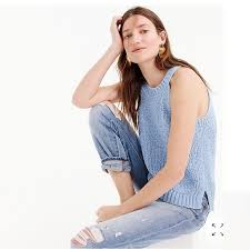 Whatever you're shopping for, we've got it. J Crew Tops J Crew Knit Sweater Tank Top High Neck Blue Poshmark