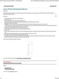 This format is usually applicable for interchanging graphics inputs ⏳ how long should i wait to convert dwg to dxf? Convert A 3d Solid To A 2d Drawing With A Hidden View Autocad Tips Blog 3 D Computer Graphics Scientific Modeling