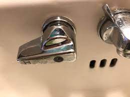 Replacing a faucet is a quick way to refresh the look of your kitchen or bathroom, but many people think it's too complicated to do themselves. 1950s Bathroom Sink Faucet Leaking At Handle Home Improvement Stack Exchange