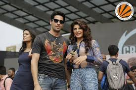 Sidharth Malhotra And Jacqueline Fernandes During Brothers Promotions At Lpu Brothers Movie Bollywood Movie Jacqueline Fernandez