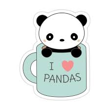 Panda lindo cute panda wallpaper panda wallpapers molang line store line sticker cute stickers easy drawings drawing ideas. Kawaii Cute I Love Pandas Sticker By Happinessinatee In 2021 Cute Animal Drawings Kawaii Kawaii Panda Cute Cartoon Drawings