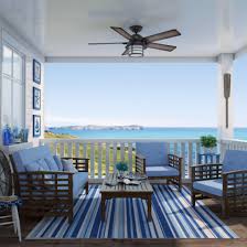 Integrated led indoor fresh white ceiling fan with light kit. Hunter Aker 36 In Led Indoor Fresh White Ceiling Fan With Light 59301 The Home Depot