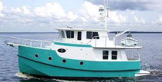 Great Harbor S Gh 37 Is The Most Spacious Live Aboard Vessel In It S Class Cruiser Boat Cool Boats Yacht Boat