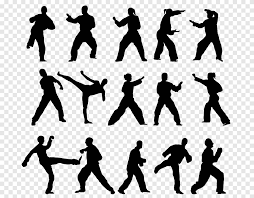 Various silhouette sports activities, art vector design. Thekvondo Boevye Iskusstva Kick Karate Grafika Karate Fizicheskaya Forma Ruka Png Pngegg
