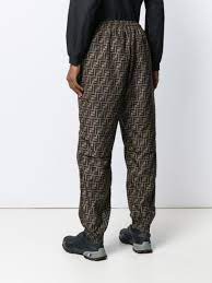 Shop Fendi FF print track pants with Express Delivery - FARFETCH