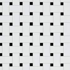 Makoto 2 x 10 matte ceramic wall tile in kuroi black decmakkub2510m $10.26 / sq. Black And White Basket Weave Porcelain Tile 12 X 12 100831817 Floor And Decor