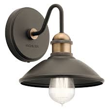 Farmhouse Sconce Olde Bronze Clyde By Kichler Lighting At Destination Lighting In 2020 Farmhouse Wall Sconces Bathroom Wall Sconces Wall Sconces