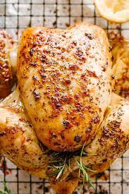 Roast Chicken Recipe Simple Roast Chicken Flavored With Garlic Butter And Herbs Roast Chicken Recipes Whole Chicken Recipes Oven Baked Whole Chicken Recipes