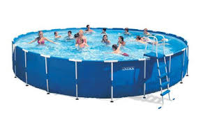 24 X 52 Metal Frame Set Pool At Menards Portable Swimming Pools Intex Children Swimming Pool