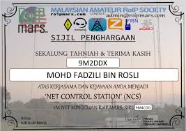 Wording untuk template kegunaan sijil majlis hari anugerah kecemerlangan by syinmei. 9m2ddx Callsign Lookup By Qrz Ham Radio