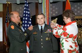 The chief of army staff, nigerian army, lieutenant general ty buratai, was on tuesday, 25th april 2017, conferred with the brazilian military order of merit award, at brasilia, brazil. The Chief Of Staff United States Army General Gordon R Sullivan Promoted The Deputy Chief Of Staff For Operations And Plans Lieutenant General J H Binford Peay To General Accompanying Him Is Hisi