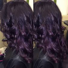 Dark purple hair is the perfect color to wear if you wanna show off your adventurous personality without getting too much on the vivid side of fashion colors. Purple Violet Midnight Black Dark Purple Hair Hair Color Purple Hair Styles