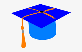 Blue Cap Clip Art At Clker Com Blue And Orange Graduation Hat Transparent Png 600x443 Free Download On Nicepng
