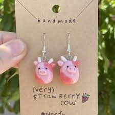 Frog Clay Earrings Handmade Handpainted Cute In 2021 Polymer Clay Jewelry Diy Clay Earrings Clay Jewelry Diy