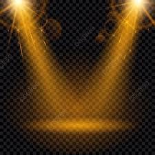 Golden Spotlight Isolated On A Transparent Background Spotlight Clipart Lights Background Png And Vector With Transparent Background For Free Download Transparent Background Halo Backgrounds Light Background Design