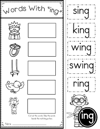 Ing Word Work Kindergarten Word Families Word Family Worksheets Phonics Kindergarten