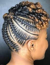 The cornrow can continue throughout the hair to the ends, but some hairstyles will stop the cornrow braids prematurely to let the natural curls of the hair be the main attraction. Braided Hairstyles Thin Hair Braided Hairstyles Guys Braided Hairstyles Two Braids Braided Hairstyles In Cornrow Hairstyles Natural Hair Styles Hair Styles