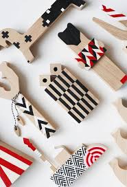 Patterned Avant Garde Wooden Blocks Inspired By Russian Toys Design Milk Oyuncak