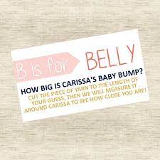 B Is For Belly Belly Measuring Game Belly Game Baby Belly Etsy Baby Games Baby Shower Games Pregnant Belly