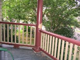 What to do when you need to install a railing on your deck the international building code says that your railings must be 36 inches or higher, but that isn't the only consideration. Porch Railing Height Building Code Vs Curb Appeal