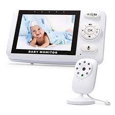 Enster Video Baby Monitor With Camera And Audio 3 5 Inch Screen Vox 660ft Transmission Range Room Temperatur Video Monitor Baby Baby Monitor Digital Camera