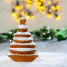 Press candy cane pieces in end of tree to make trunk. 3d Christmas Tree Cake Mould By Cake Craft Company