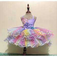 See more ideas about candy birthday cards, crochet angel pattern, birthday cards. Birthday Unicorn Rainbow Candyland Theme Gown For 1 3 Yo Shopee Philippines