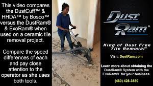 Virtually dust free tile removal by dust busters. Dust Free Tile Removal Benefits In Comparison To Traditional