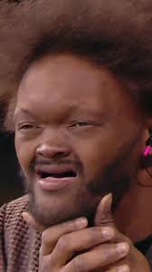 Black Dude with Crossed Lips