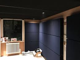 Pose Des Panneaux Acoustique Cinema Prive Sur L Ensemble Des Murs Artandsound0330 Home Cinema Room Home Theater Rooms Home Theater Design