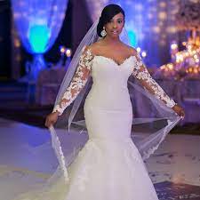 Fitted Wedding Dresses Dresses For Brides Bridal Gown Laurelbridal Long Sleeve Mermaid Wedding Dress Lace Mermaid Wedding Dress Wedding Dresses Mermaid Bling