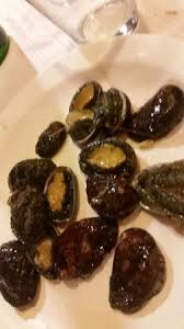 Haliotis linnaeus, 1758 è un genere di molluschi gasteropodi marini, comunemente noti come aliotidi, orecchie di mare o abaloni. Occhi Di Bue Crudi Preggiatissimi Bild Von La Locandiera San Gregorio Di Catania Tripadvisor