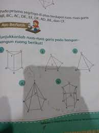 Soal dan pembahasan bangun datar kelas 6 sd. Tunjukan Ruas Ruas Garis Pada Bangun Ruang Buku Tema 4 Kls 2 Halaman 123 Brainly Co Id