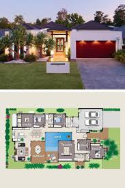 House Is Designed Around The Pool And Giant Outdoor Entertaining Area Designer Prizehome Courtyard House Plans House Exterior House Layouts
