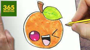 Como Dibujar Naranja Kawaii Paso A Paso Dibujos Kawaii Faciles How T Dibujos Kawaii Dibujo Paso A Paso Naranja Dibujo