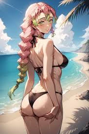 Looking Back At Viewer, Bikini, Demon Slayer Kimetsu No Yaiba AI Porn