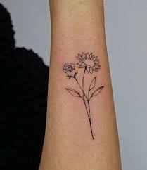 A Rose Can Never Be A Sunflower And A Sunflower Can Never Be A Rose All Flowers Are Beautiful Blue Rose Tattoos Geometric Rose Tattoo Sunflower Tattoo Small