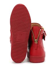 Giuseppe Zanotti Baskets Rouge Pour Homme Chaussures De Sport Ru5045rosso